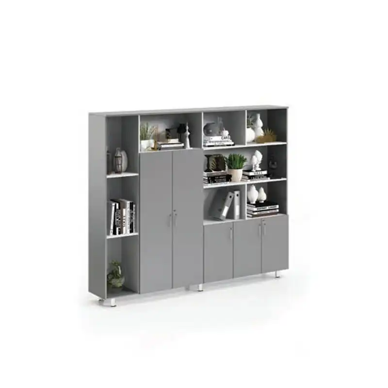 Full Height Wooden Doors Filing & Open Shelf