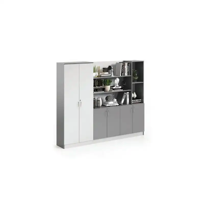 Full Height Wooden Doors Filing & Open Shelf