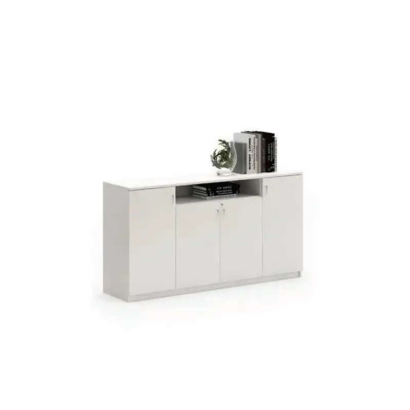 Low Height Wooden Doors Filing & Open Shelf
