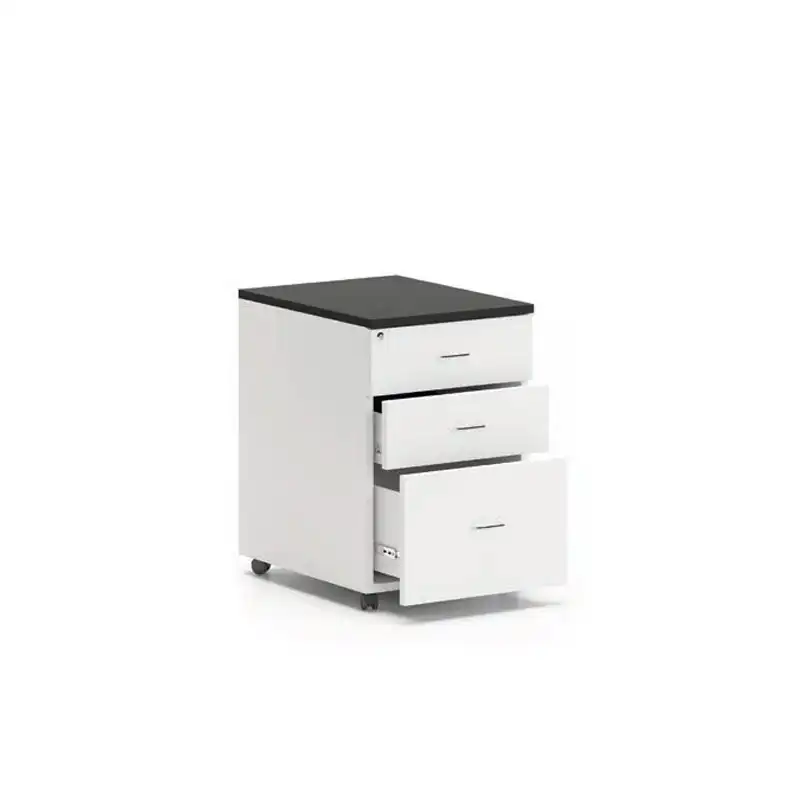 Lockable Under-Desk 3-Drawer Mobile Pedestal