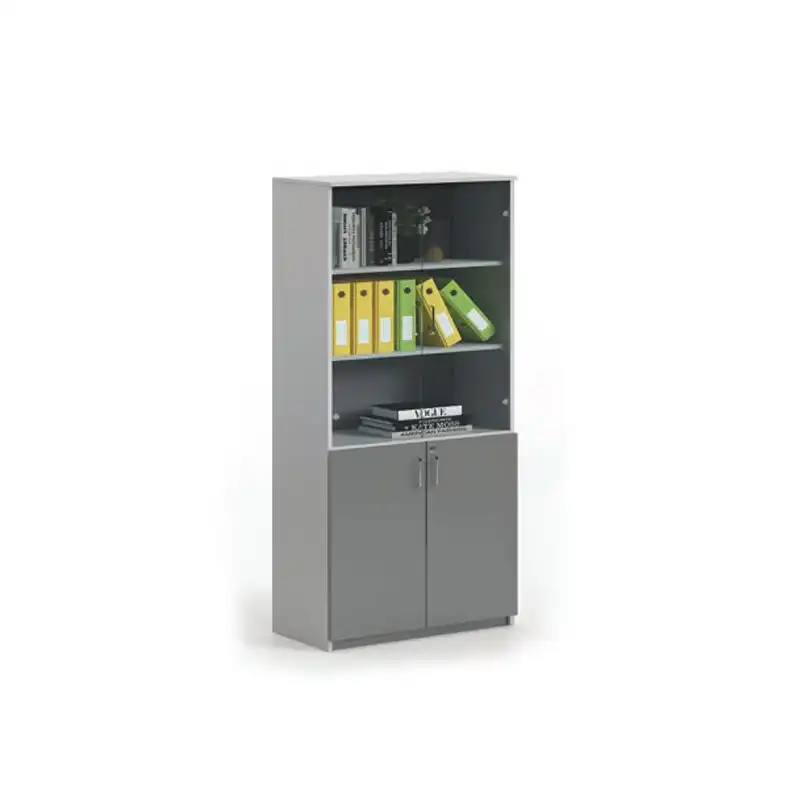 Full Height 2 Glass Doors Filing Cabinet