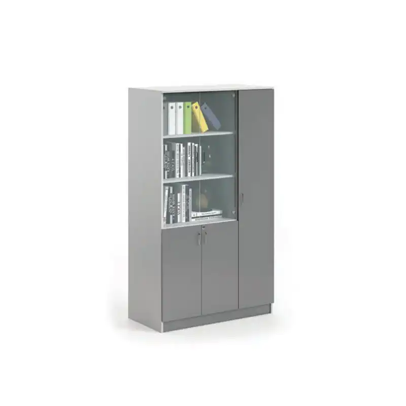 Full Height 1+2 Glass Doors Filing Cabinet