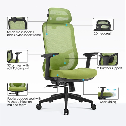 MEF ALLY - H Ergonomic High Back Chair - Image 5